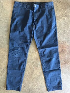 Theory Men's Navy Straight-Leg Pants